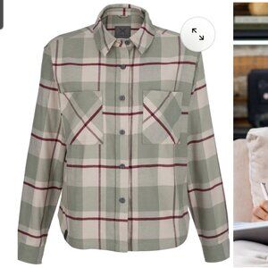 NWT Vertx Lena Women's Stretch Flannel Shirt Medium Plaid Casual Outdoor Plaid